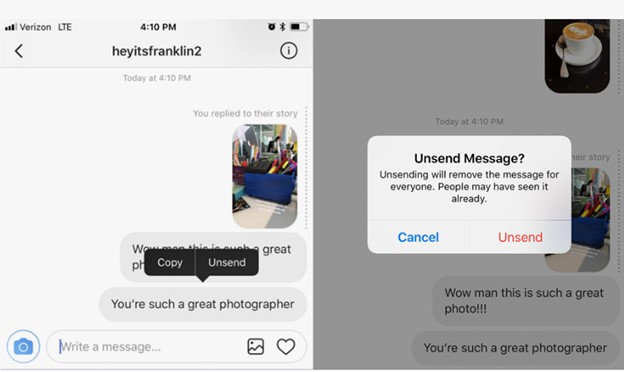 Can Someone See an Unsent Message on Instagram? (Everything You Need to Know) 2 Can Someone See an Unsent Message on Instagram